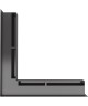 Kratka kominkowa LUFT narożny czarny 56x56x6