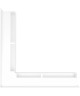 Kratka kominkowa LUFT SF narożny biały 56x56x9