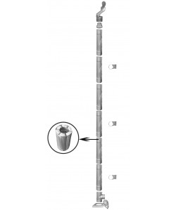 Kompletny komin żaroodporny wielowarstwowy fi 180/320 6m